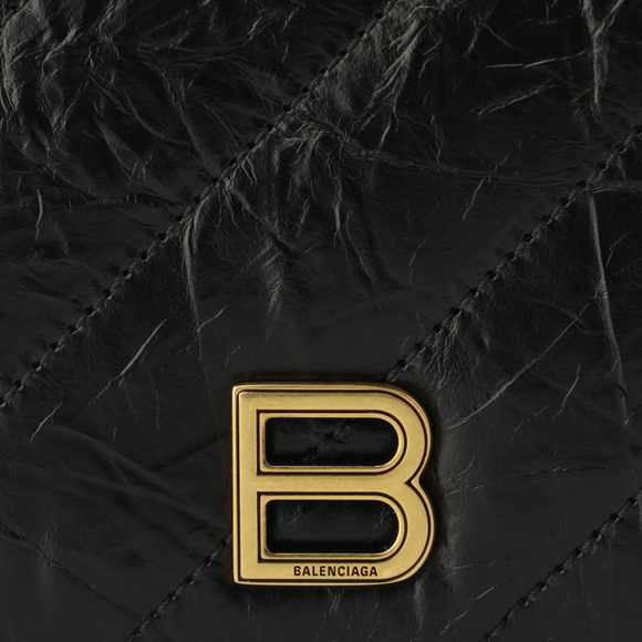 BALENCIAGA Wallet Bifold CRUSH Flap Card Wallet - Picture 4 of 8